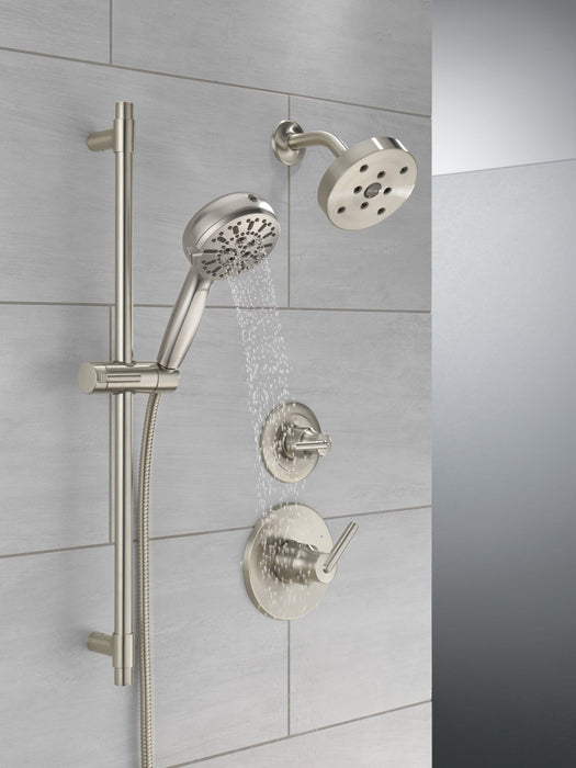 Delta Universal Showering Components 51584 7-Setting Slide Bar Hand Shower with Cleaning Spray, lumicoat stainless - view 3