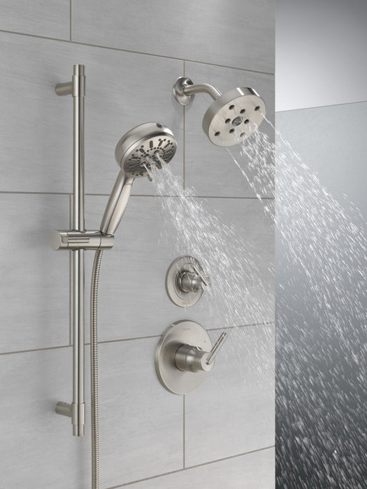 Delta Universal Showering Components 51584 7-Setting Slide Bar Hand Shower with Cleaning Spray, lumicoat stainless - view 5