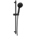 Delta Universal Showering Components 51584 7-Setting Slide Bar Hand Shower with Cleaning Spray, matte black