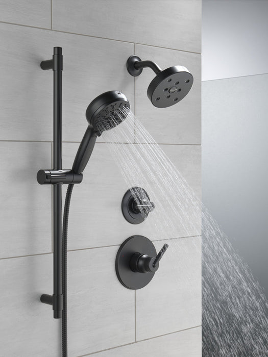 Delta Universal Showering Components 51584 7-Setting Slide Bar Hand Shower with Cleaning Spray, matte black - view 4
