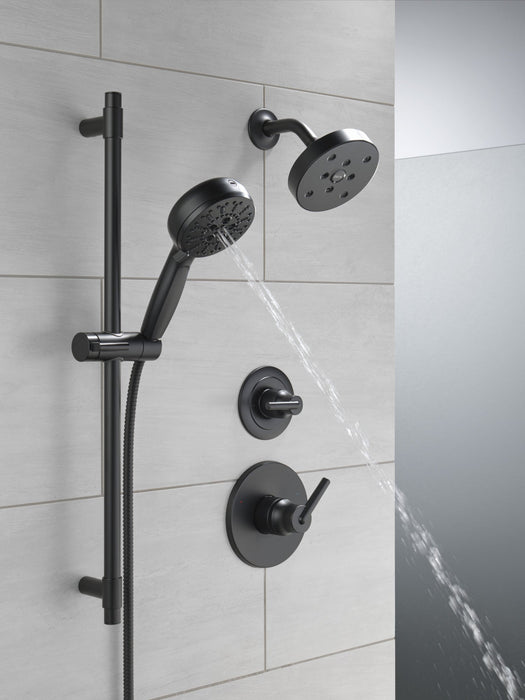 Delta Universal Showering Components 51584 7-Setting Slide Bar Hand Shower with Cleaning Spray, matte black - view 5