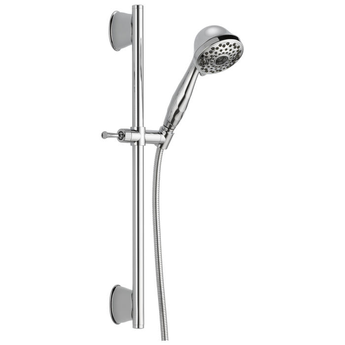 Delta Universal Showering Components 51589 7-Setting Slide Bar Hand Shower, chrome