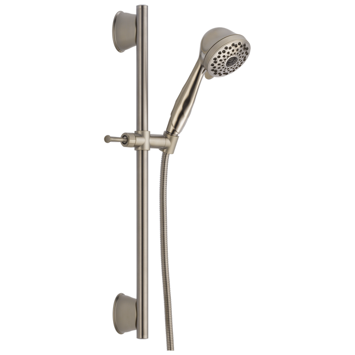 Delta Universal Showering Components 51589 7-Setting Slide Bar Hand Shower, stainless
