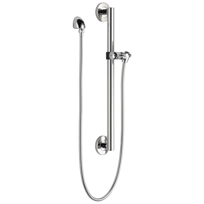 Delta Universal Showering Components 51600 Adjustable Slide Bar / Grab Bar Assembly with Elbow, chrome