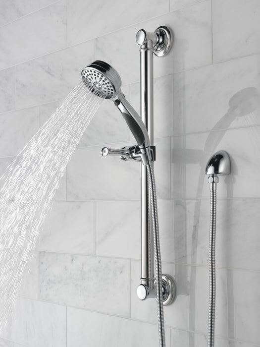 Delta Universal Showering Components 51900 ActivTouch 9-Setting Hand Shower with Traditional Slide Bar / Grab Bar, chrome...