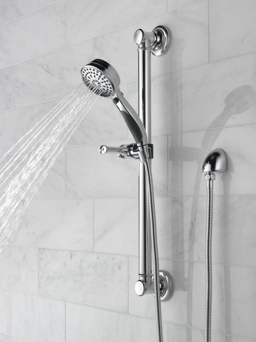 Delta Universal Showering Components 51900 ActivTouch 9-Setting Hand Shower with Traditional Slide Bar / Grab Bar, chrome...