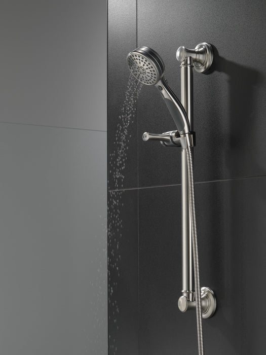 Delta Universal Showering Components 51900 ActivTouch 9-Setting Hand Shower with Traditional Slide Bar / Grab Bar,...
