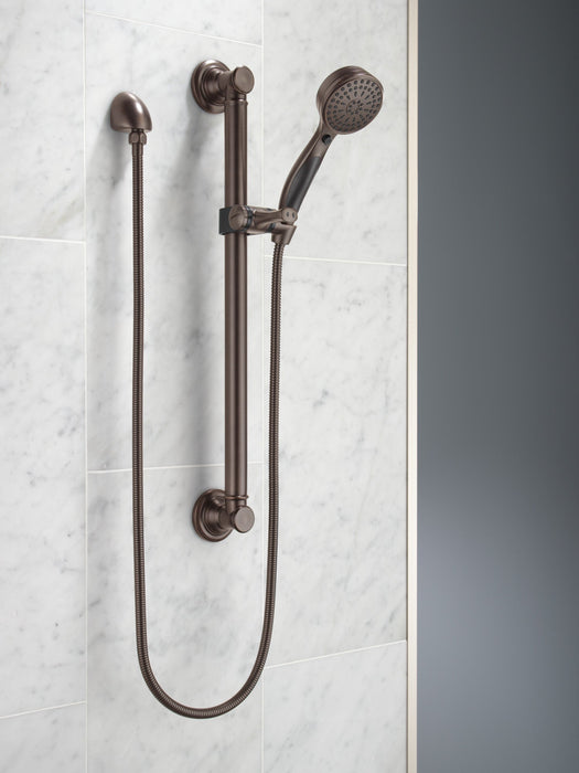 Delta Universal Showering Components 51900 ActivTouch 9-Setting Hand Shower with Traditional Slide Bar / Grab Bar,...