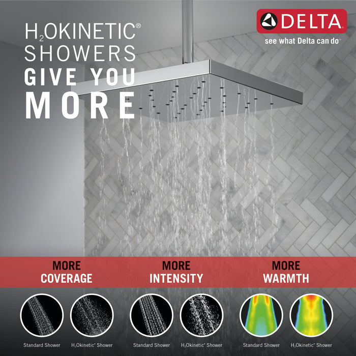 Delta Universal Showering Components 52161 H2Okinetic Single Setting Shower Head with Ultrasoak, lumicoat chrome - view 4
