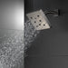 Delta Universal Showering Components 52171 H2OKINETIC Single-Setting Metal Raincan Shower Head, lumicoat black stainless...