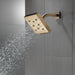Delta Universal Showering Components 52171 H2OKINETIC Single-Setting Metal Raincan Shower Head, lumicoat champagne bronze...