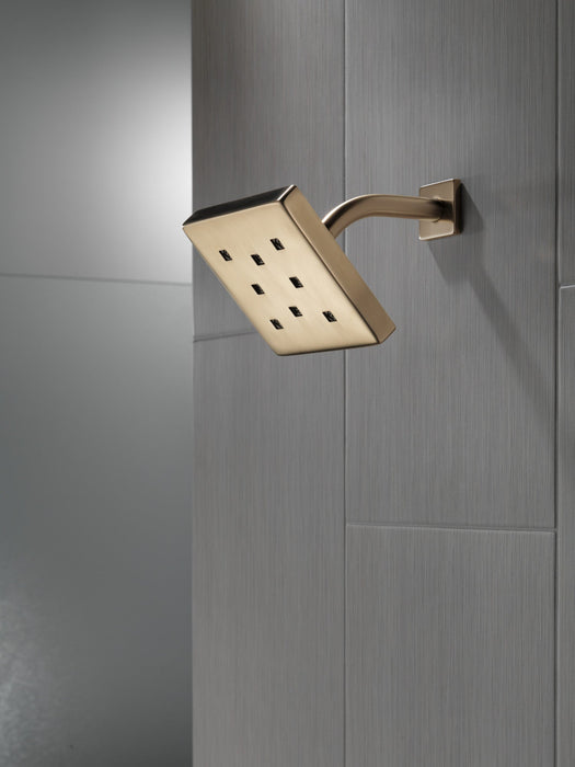 Delta Universal Showering Components 52171 H2OKINETIC Single-Setting Metal Raincan Shower Head, lumicoat champagne bronze...