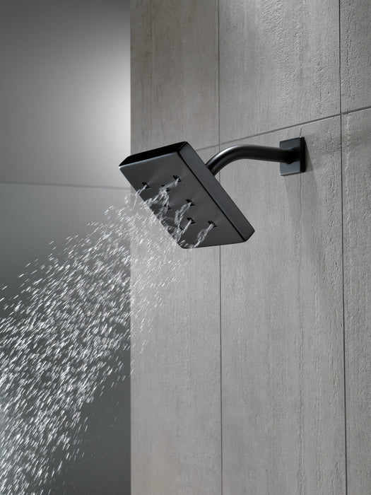 Delta Universal Showering Components 52171 H2OKINETIC Single-Setting Metal Raincan Shower Head, matte black - view 3