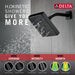 Delta Universal Showering Components 52171 H2OKINETIC Single-Setting Metal Raincan Shower Head, matte black - view 5