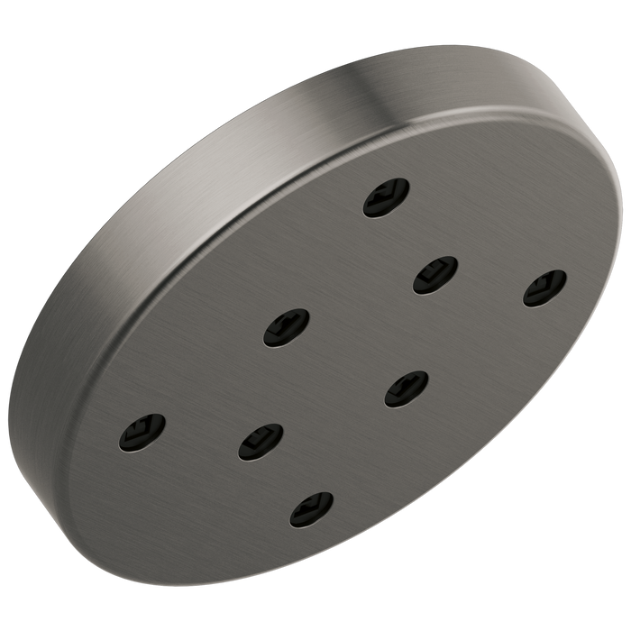 Delta Universal Showering Components 52175 H2OKINETIC Single-Setting Metal Raincan Shower Head, lumicoat black stainless
