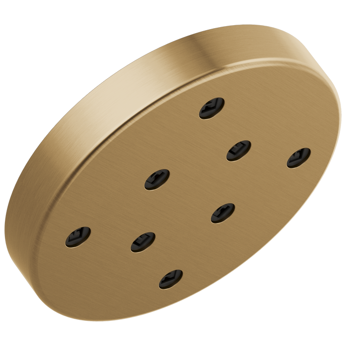 Delta Universal Showering Components 52175 H2OKINETIC Single-Setting Metal Raincan Shower Head, lumicoat champagne bronze