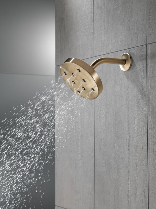 Delta Universal Showering Components 52175 H2OKINETIC Single-Setting Metal Raincan Shower Head, lumicoat champagne bronze...