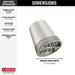 Delta Universal Showering Components 52386 3-Setting Showerhead, lumicoat stainless - view 3