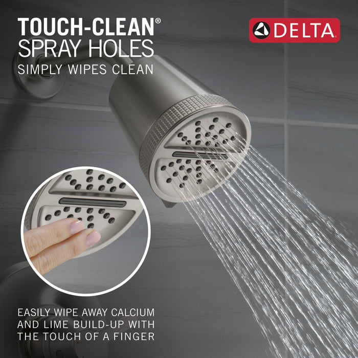 Delta Universal Showering Components 52386 3-Setting Showerhead, lumicoat stainless - view 4