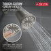 Delta Universal Showering Components 52386 3-Setting Showerhead, lumicoat stainless - view 4