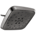 Delta Universal Showering Components 52460 H2Okinetic 4-Setting Shower Head with Ultrasoak, lumicoat black stainless