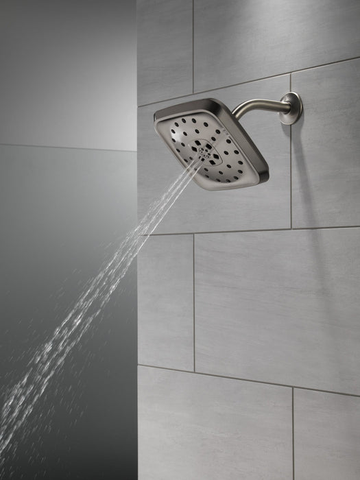 Delta Universal Showering Components 52460 H2Okinetic 4-Setting Shower Head with Ultrasoak, lumicoat black stainless - view 2