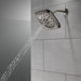 Delta Universal Showering Components 52460 H2Okinetic 4-Setting Shower Head with Ultrasoak, lumicoat black stainless - view 2