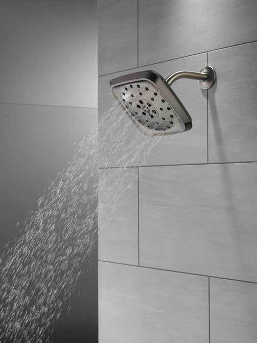 Delta Universal Showering Components 52460 H2Okinetic 4-Setting Shower Head with Ultrasoak, lumicoat black stainless - view 3
