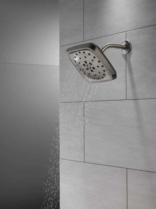 Delta Universal Showering Components 52460 H2Okinetic 4-Setting Shower Head with Ultrasoak, lumicoat black stainless - view 4