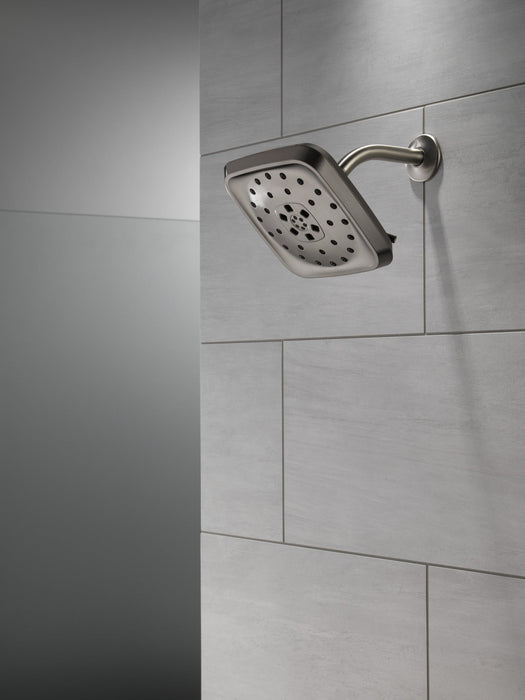 Delta Universal Showering Components 52460 H2Okinetic 4-Setting Shower Head with Ultrasoak, lumicoat black stainless - view 5