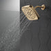 Delta Universal Showering Components 52460 H2Okinetic 4-Setting Shower Head with Ultrasoak, lumicoat champagne bronze -...