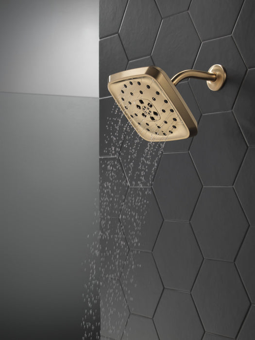 Delta Universal Showering Components 52460 H2Okinetic 4-Setting Shower Head with Ultrasoak, lumicoat champagne bronze -...