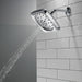 Delta Universal Showering Components 52460 H2Okinetic 4-Setting Shower Head with Ultrasoak, lumicoat chrome - view 5
