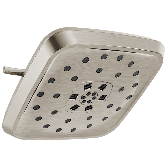 Delta Universal Showering Components 52460 H2Okinetic 4-Setting Shower Head with Ultrasoak, lumicoat stainless