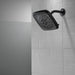 Delta Universal Showering Components 52460 H2Okinetic 4-Setting Shower Head with Ultrasoak, matte black - view 3