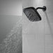 Delta Universal Showering Components 52460 H2Okinetic 4-Setting Shower Head with Ultrasoak, matte black - view 4