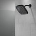 Delta Universal Showering Components 52460 H2Okinetic 4-Setting Shower Head with Ultrasoak, matte black - view 5