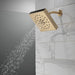 Delta Universal Showering Components 52484 H2Okinetic 4-Setting Shower Head with Ultrasoak, lumicoat champagne bronze -...