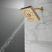 Delta Universal Showering Components 52484 H2Okinetic 4-Setting Shower Head with Ultrasoak, lumicoat champagne bronze -...