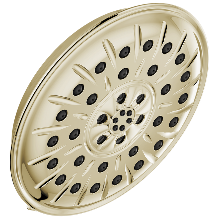 Delta Universal Showering Components 52487 Ultrasoak 4-Setting Shower Head, lumicoat polished nickel
