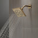 Delta Universal Showering Components 52664 H2OKINETIC 5-Setting Angular Modern Raincan Shower Head, lumicoat champagne...