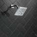 Delta Universal Showering Components 52664 H2OKINETIC 5-Setting Angular Modern Raincan Shower Head, lumicoat chrome - view 4