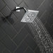 Delta Universal Showering Components 52664 H2OKINETIC 5-Setting Angular Modern Raincan Shower Head, lumicoat chrome - view 5