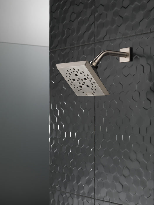 Delta Universal Showering Components 52664 H2OKINETIC 5-Setting Angular Modern Raincan Shower Head