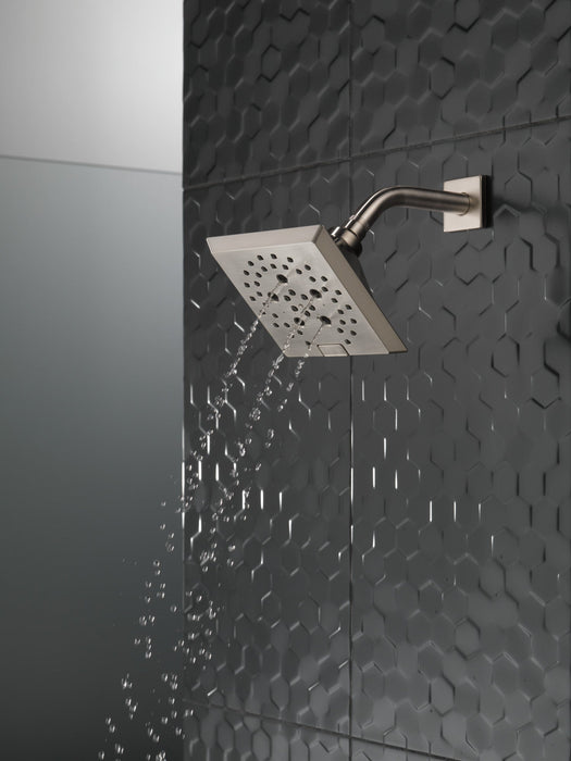 Delta Universal Showering Components 52664 H2OKINETIC 5-Setting Angular Modern Raincan Shower Head
