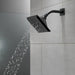 Delta Universal Showering Components 52664 H2OKINETIC 5-Setting Angular Modern Raincan Shower Head, matte black - view 3