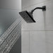 Delta Universal Showering Components 52664 H2OKINETIC 5-Setting Angular Modern Raincan Shower Head, matte black - view 5