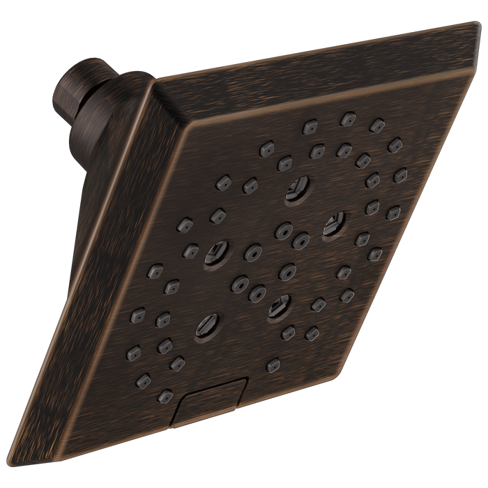 Delta Universal Showering Components 52664 H2OKINETIC 5-Setting Angular Modern Raincan Shower Head, venetian bronze