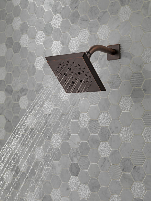 Delta Universal Showering Components 52664 H2OKINETIC 5-Setting Angular Modern Raincan Shower Head, venetian bronze - view 3