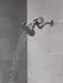 Delta Universal Showering Components 52668 H2OKINETIC 5-Setting Contemporary Raincan Shower Head, lumicoat black...